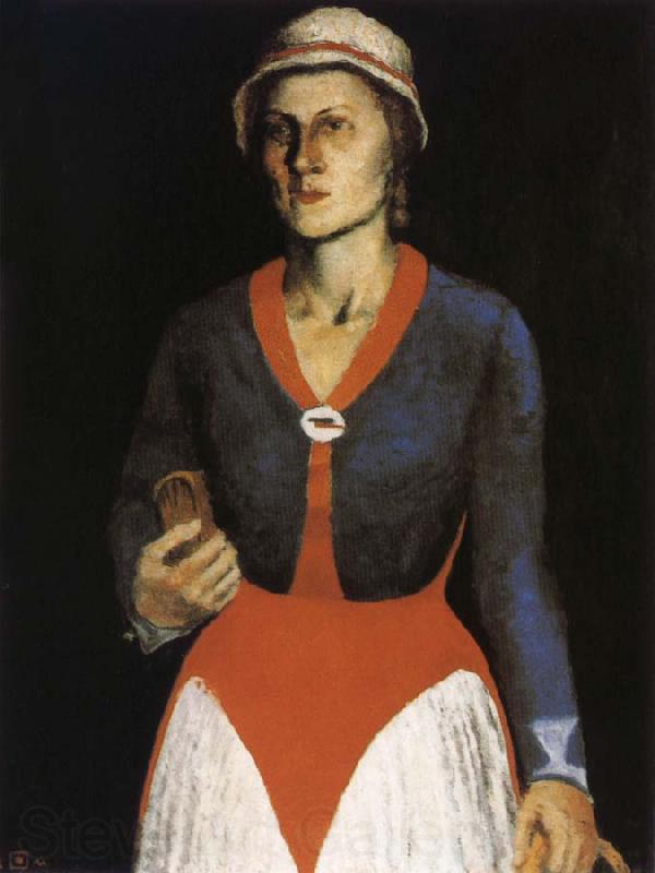 Kasimir Malevich The Portrait of artist-s wife